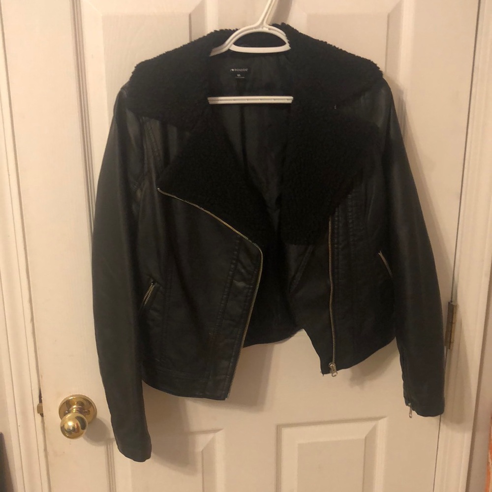 Black bomber jacket